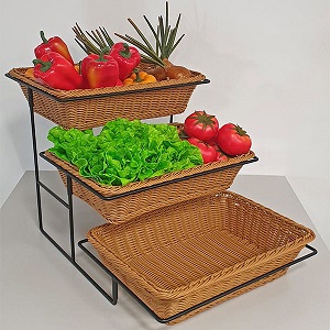 stojak z poziomami na owoce i warzywa